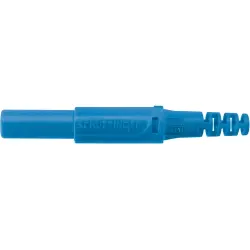 4 mm plug, screw connection, 2.5 mm², CAT II, blue, SFK 30 S NI / OK / BL