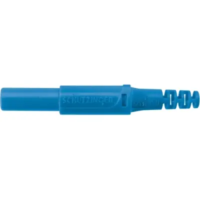 4 mm plug, screw connection, 2.5 mm², CAT II, blue, SFK 30 S NI / OK / BL - 1