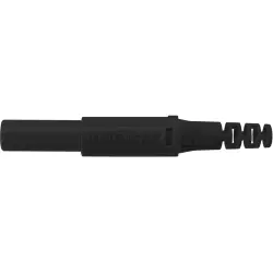 4 mm plug, screw connection, 2.5 mm², CAT II, black, SFK 30 S NI / OK / SW