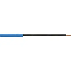 4 mm socket, pin connection, CAT II, blue, LB 6600 NI / 2.5 / 13 / BL