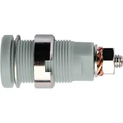 4 mm socket, screw connection, mounting Ø 12.2 mm, CAT III, gray, SEB 6445 NI / GR