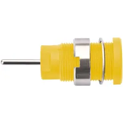 4 mm socket, pin connection, mounting Ø 12.2 mm, CAT III, yellow, SEB 6448 NI / GE