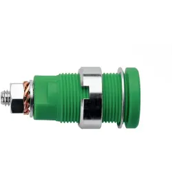 4 mm panel socket, screw connection, CAT III, orange, SEB 6445 NI / OR