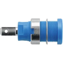 4 mm panel socket, flat plug connection, mounting Ø 12.2 mm, CAT III, orange, SEB 7077 NI / OR