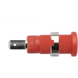 2 mm panel socket, flat plug connection, mounting Ø 8.2 mm, CAT III, green, SEB 8660 NI / GN