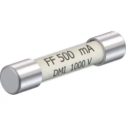 Microfuse 6.3 x 32 mm, 500 mA, FF, 1 kV (DC), 1 kV (AC), 30 kA breaking capacity, 69.0012