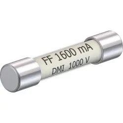 Microfuse 6.3 x 32 mm, 1.6 A, FF, 1 kV (DC), 1 kV (AC), 30 kA breaking capacity, 69.0013
