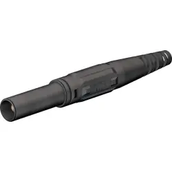 4 mm plug, screw connection, 2.5 mm², CAT III, black, 66.9196-21