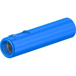 4 mm screw-on adapter, screw connection, CAT II, blue, 23.1035-23