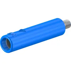 4 mm screw-in adapter, screw connection, CAT II, blue, 23.1031-23