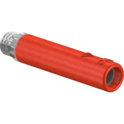 4 mm screw-in adapter, screw connection, red, 23.1034-22