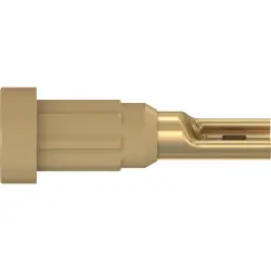 1 mm socket, solder connection, mounting Ø 2.7 mm, brown, 23.1010-27