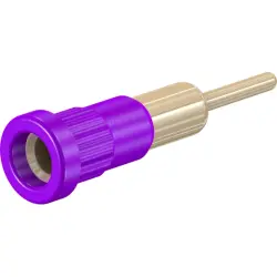 4 mm socket, round plug connection, mounting Ø 6.8 mm, purple, 23.1014-26