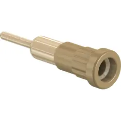 4 mm socket, round plug connection, mounting Ø 6.8 mm, brown, 23.1014-27