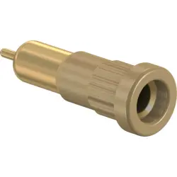 4 mm socket, round plug connection, mounting Ø 6.8 mm, brown, 23.1016-27