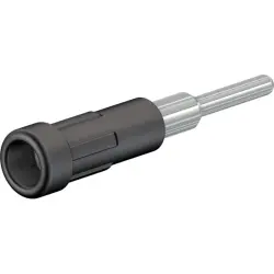 2 mm socket, solder connection, mounting Ø 3.9 mm, black, 63.9318-21