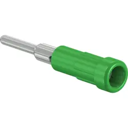 2 mm socket, solder connection, mounting Ø 3.9 mm, green, 63.9318-25