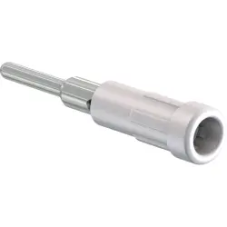 2 mm socket, solder connection, mounting Ø 3.9 mm, white, 63.9318-29