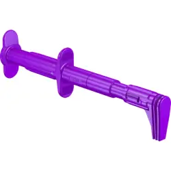 Flat measuring gripper, purple, max. 25 mm, L 152 mm, CAT III, socket 4 mm, 66.9829-26