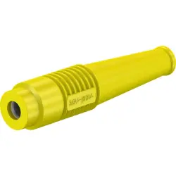 4 mm jack, solder connection, 2.5 mm², yellow, 64.9201-24