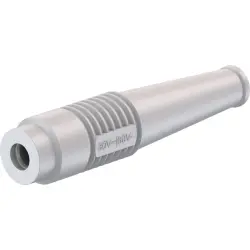 4 mm jack, solder connection, 2.5 mm², white, 64.9201-29