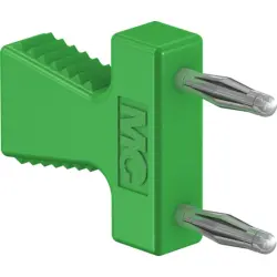 Jumper, pitch 12 mm, 30 VAC/60 VDC, 70 V, 10 A, gold-plated, green, 63.9355-25