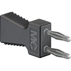 Jumper, pitch 6 mm, 30 VAC/60 VDC, 70 V, 10 A, nickel-plated, black, 63.9353-21