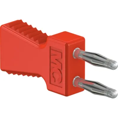 Jumper, pitch 6 mm, 30 VAC/60 VDC, 70 V, 10 A, gold-plated, red, 63.9353-22 - 1