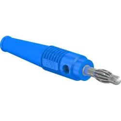 4 mm plug, solder connection, 2.5 mm², blue, 64.9199-23