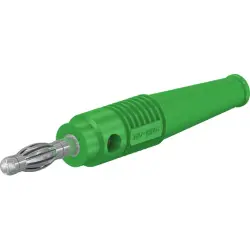 4 mm plug, solder connection, 2.5 mm², green, 64.9199-25