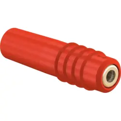 1 mm jack, solder connection, 0.25 mm², red, 22.2603-22