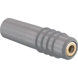 1 mm jack, solder connection, 0.25 mm², gray, 22.2603-28