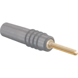 1 mm plug, solder connection, 0.25 mm², gray, 22.2602-28