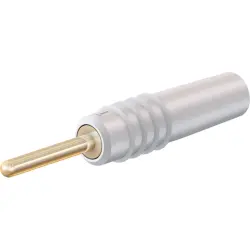 1 mm plug, solder connection, 0.25 mm², white, 22.2602-29