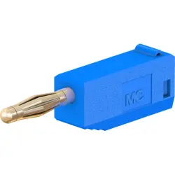2 mm plug, solder connection, 0.5 mm², blue, 22.2616-23