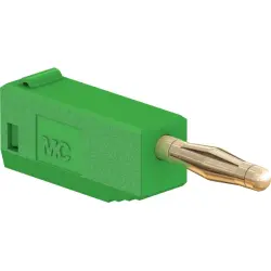 2 mm plug, solder connection, 0.5 mm², green, 22.2616-25