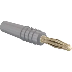 2 mm plug, solder connection, 0.5 mm², gray, 22.2618-28