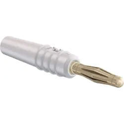 2 mm plug, solder connection, 0.5 mm², white, 22.2618-29