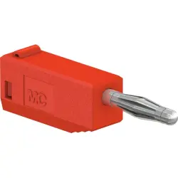 2 mm plug, solder connection, 0.5 mm², red, 22.2617-22