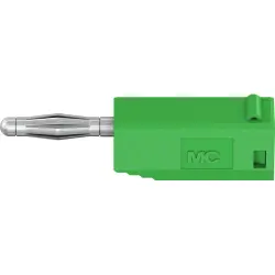 2 mm plug, solder connection, 0.5 mm², green, 22.2617-25