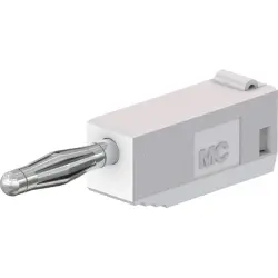 2 mm plug, solder connection, 0.5 mm², white, 22.2617-29