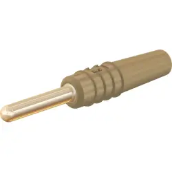 2 mm plug, solder connection, 0.5 mm², brown, 22.2609-27