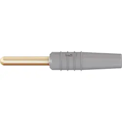2 mm plug, solder connection, 0.5 mm², gray, 22.2609-28
