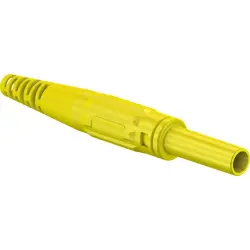 4 mm socket, screw connection, 2.5 mm², CAT II, yellow, 66.9155-24