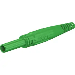 4 mm socket, screw connection, 2.5 mm², CAT II, green, 66.9155-25