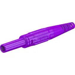 4 mm socket, screw connection, 2.5 mm², CAT II, purple, 66.9155-26