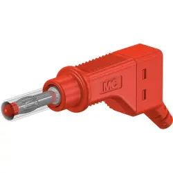 4 mm plug, screw connection, 2.5 mm², CAT II, red, 66.9328-22
