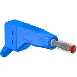 4 mm plug, screw connection, 1.0 mm², blue, 64.9325-23