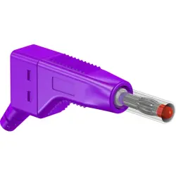 4 mm plug, screw connection, 1.0 mm², purple, 64.9325-26