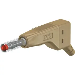 4 mm plug, screw connection, 2.5 mm², brown, 64.9326-27